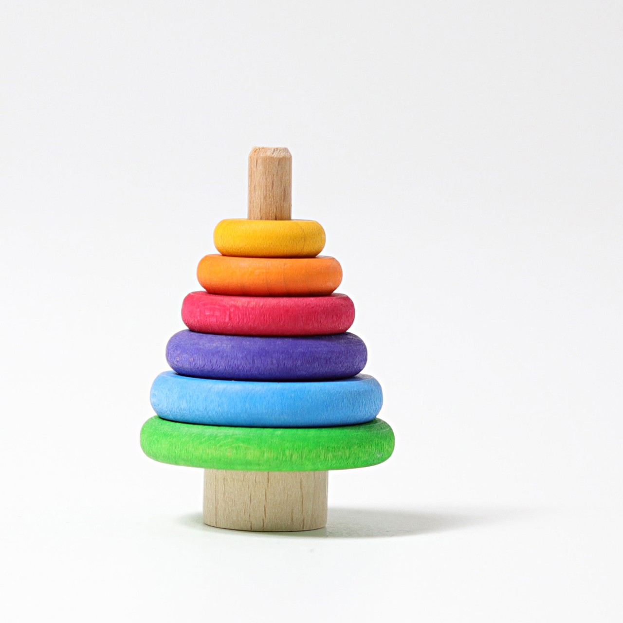 Grimm's jaarring steker - regenboog stapeltoren