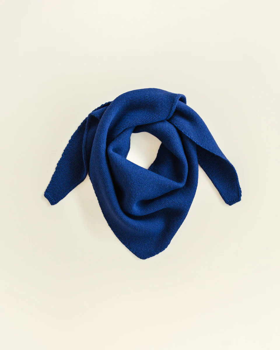 Hvid josephina triangle scarf - cobalt blue - Afbeelding 2