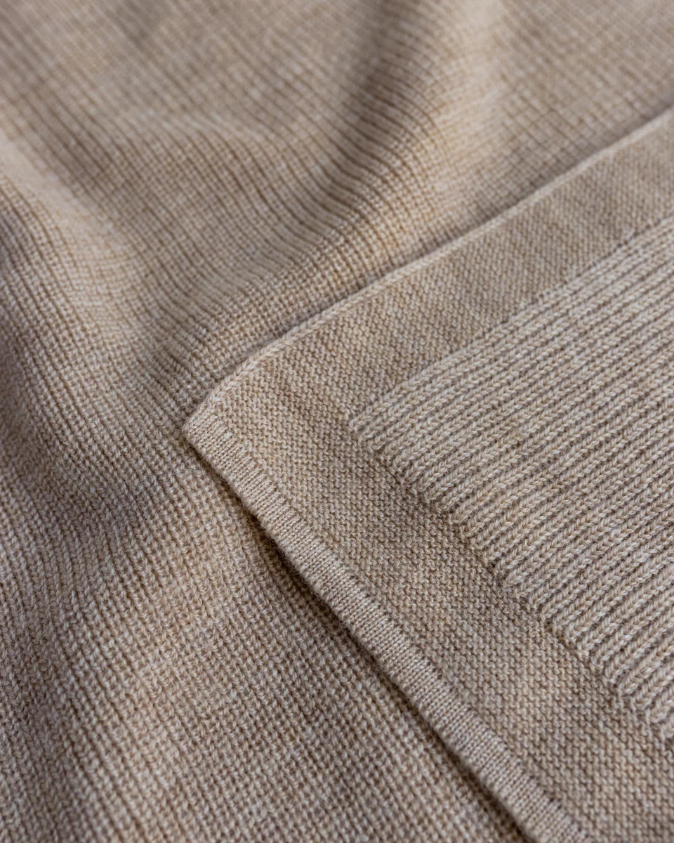 Hvid felix blanket - sand - Afbeelding 3