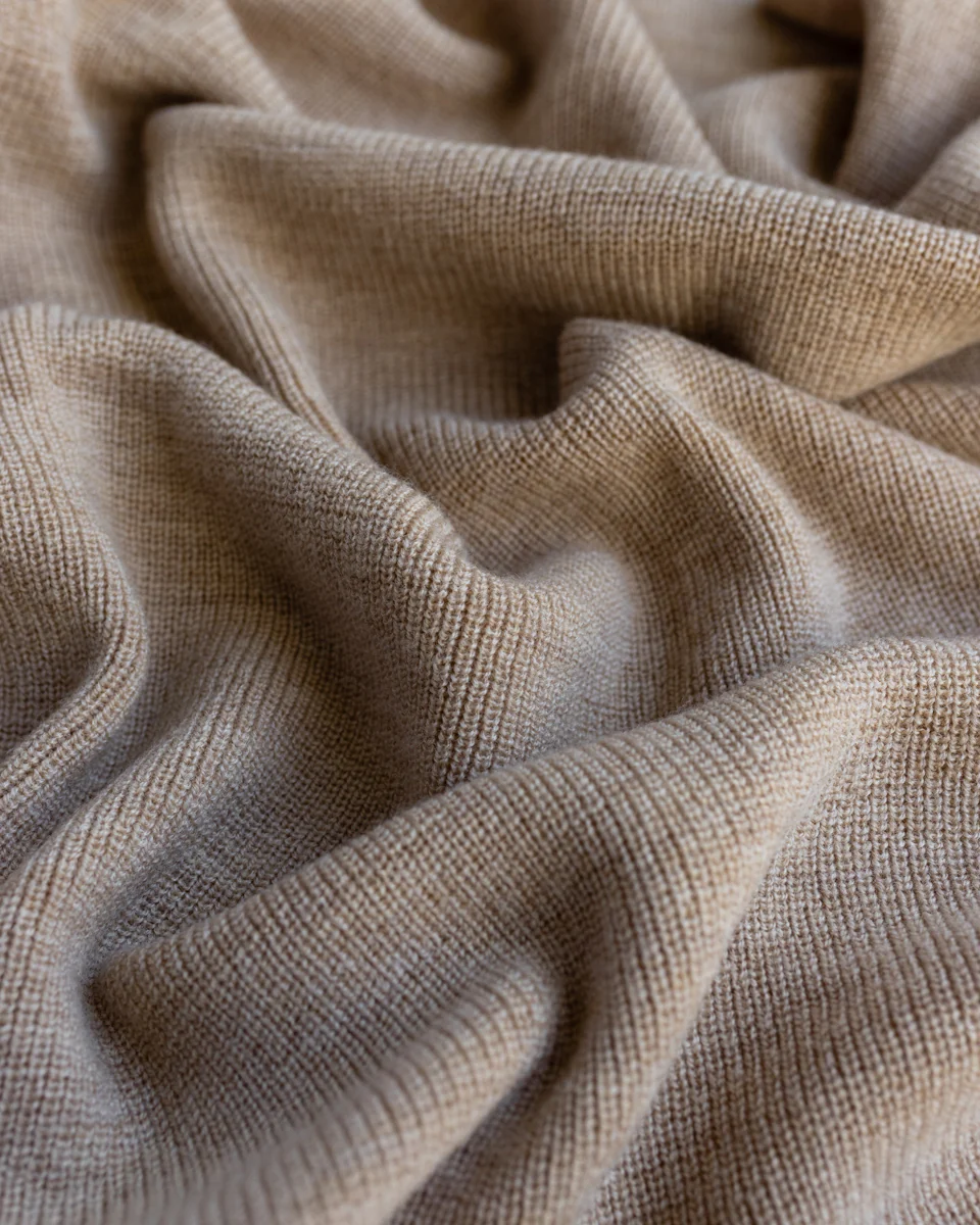 Hvid felix blanket - sand - Afbeelding 5