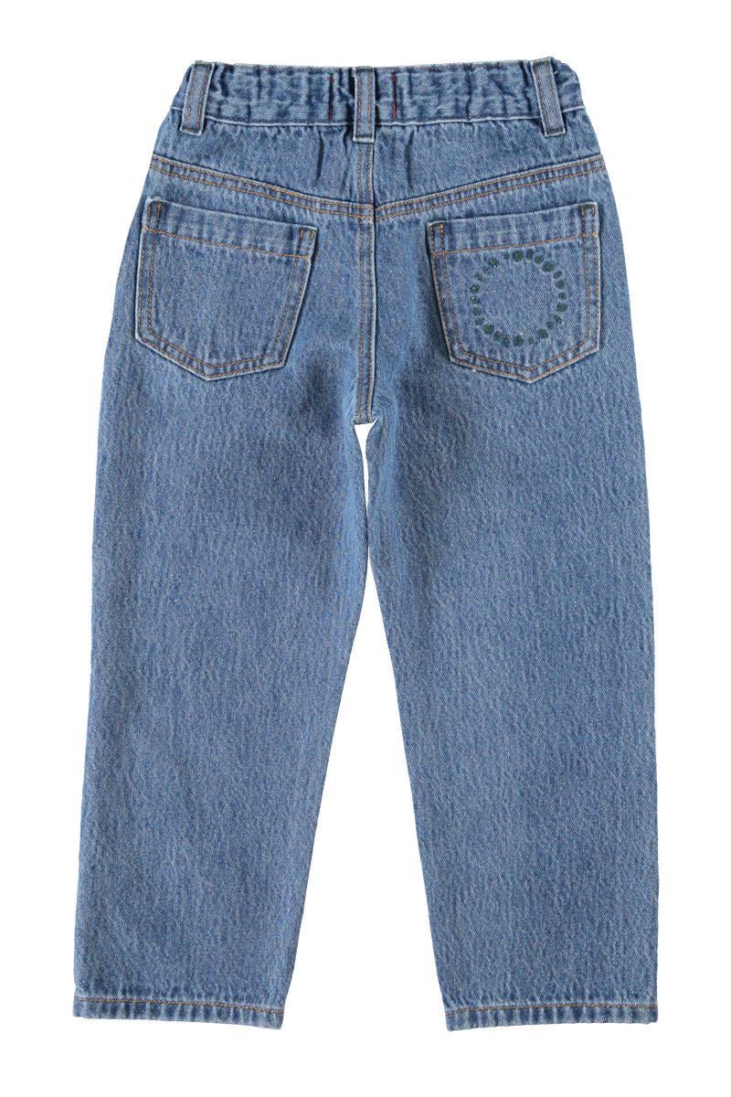 Piupiuchick unisex trousers - washed navy denim - Afbeelding 4