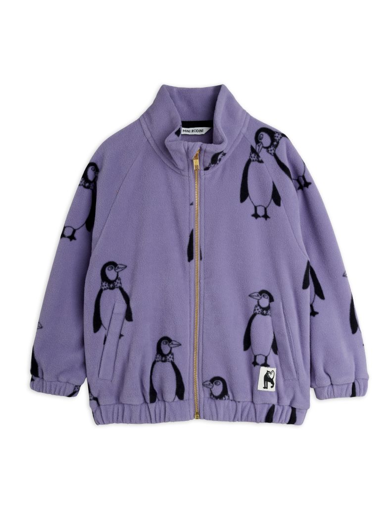 Mini Rodini fleece jacket - penguin