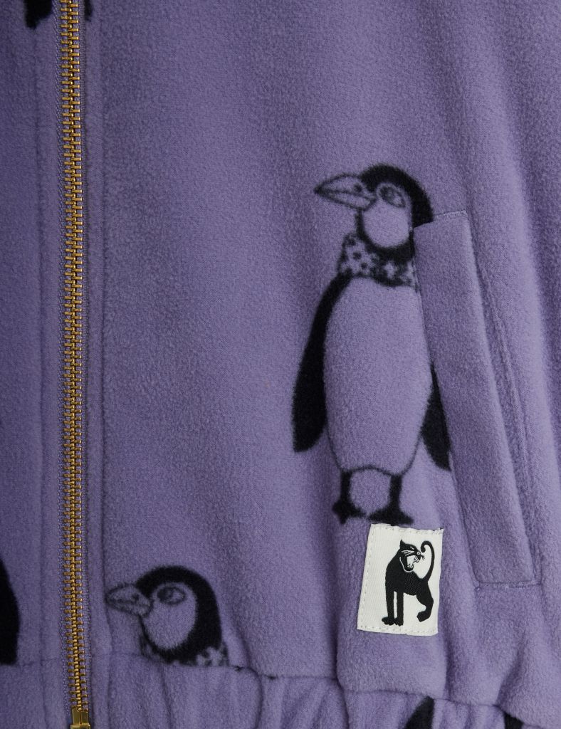 Mini Rodini fleece jacket - penguin - Afbeelding 3
