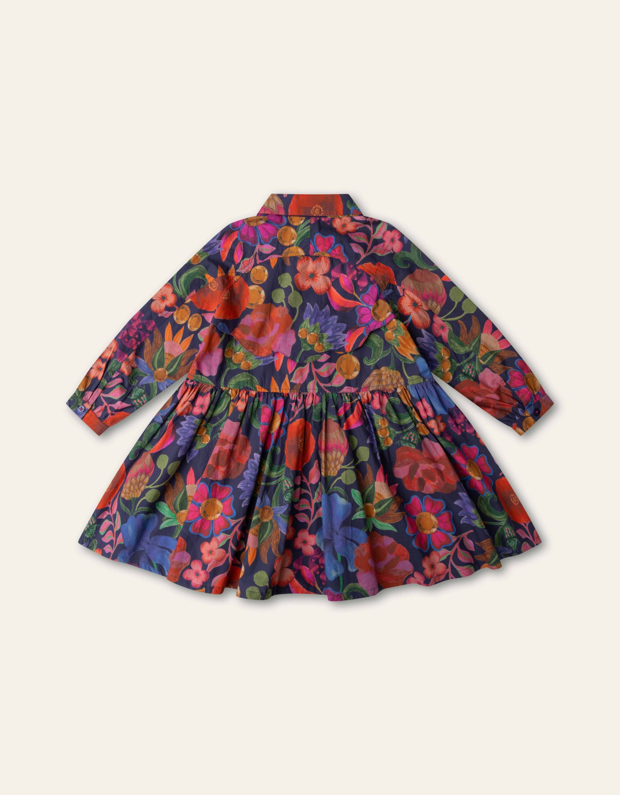 Oilily djuliette dress belle botanique - peacoat - Afbeelding 3