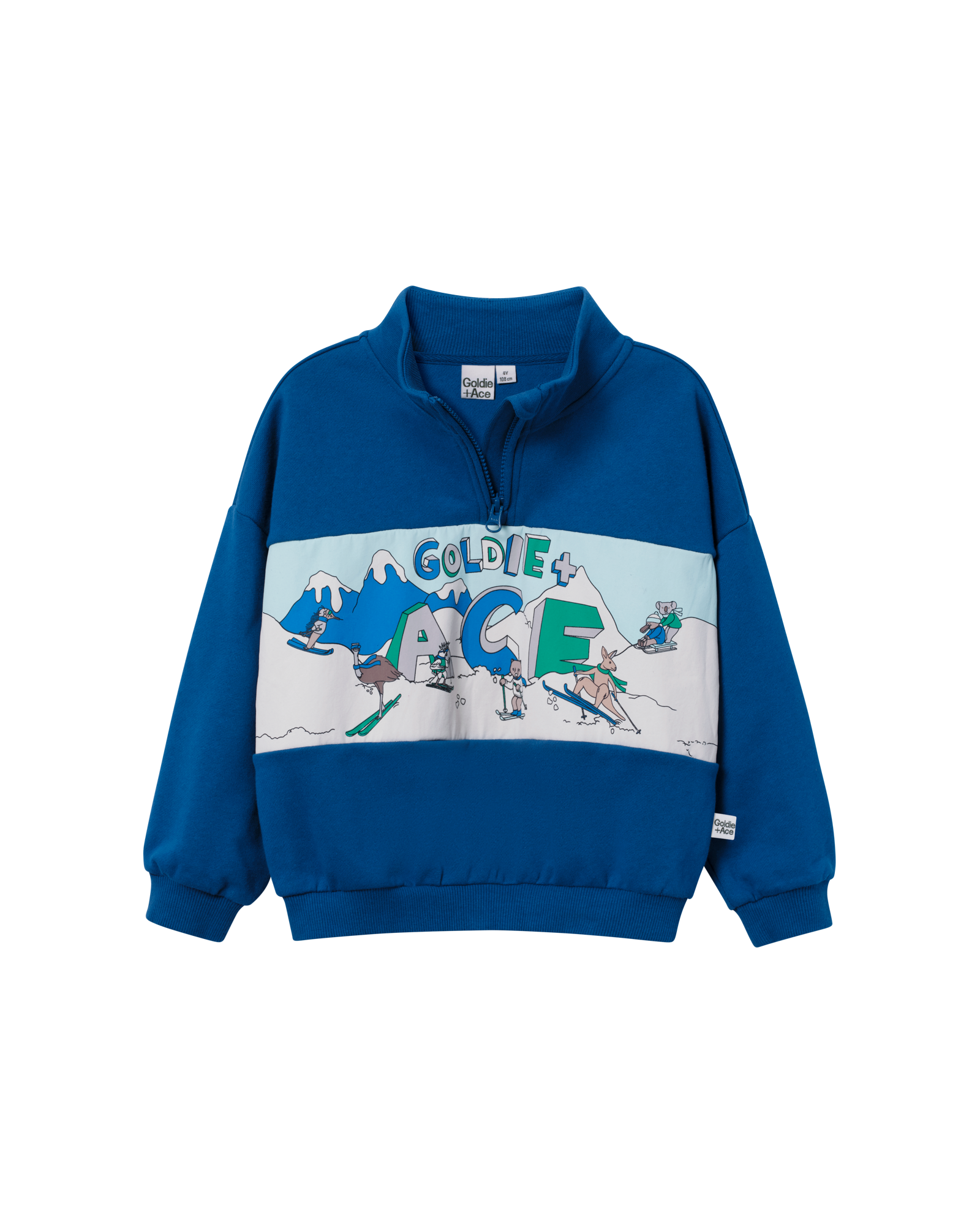 Goldie + Ace quarter zip sweatshirt - alpine