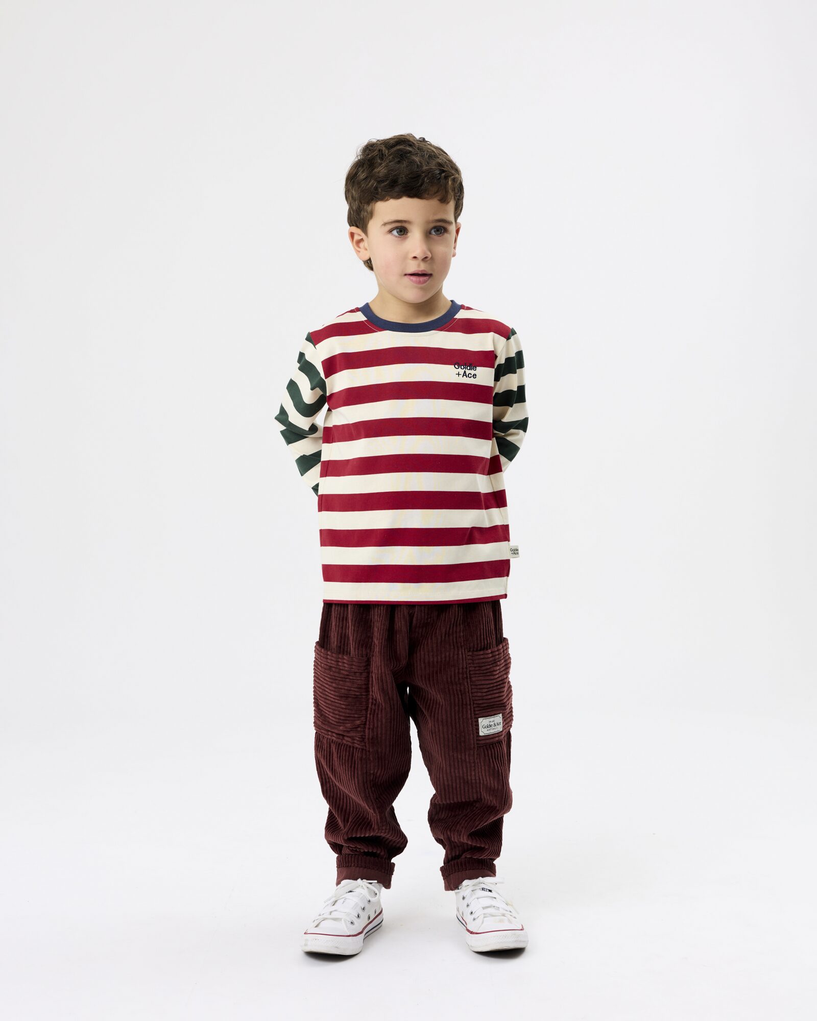 Goldie + Ace crew neck top - multi stripe - Afbeelding 3