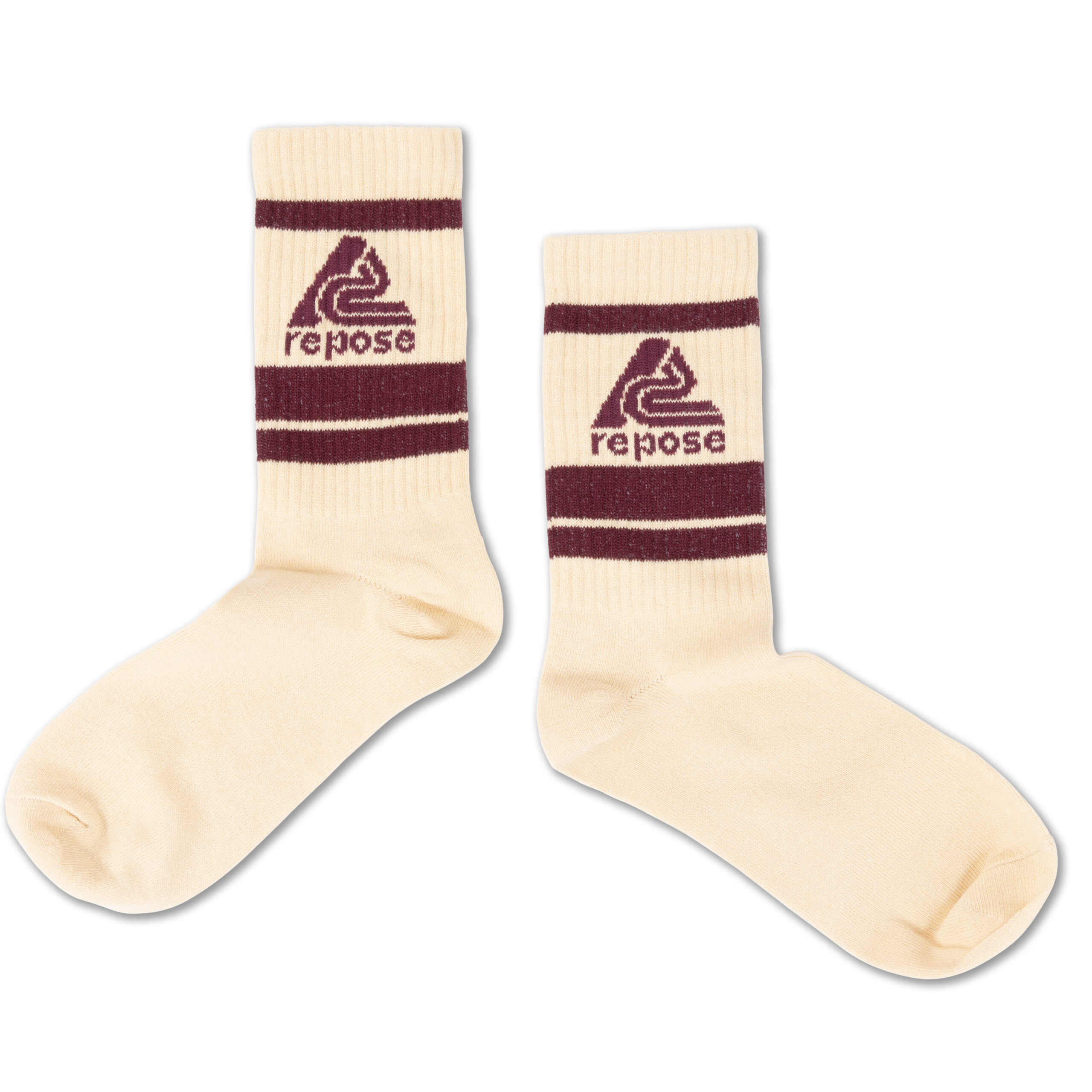 Repose AMS sporty socks - sand logo