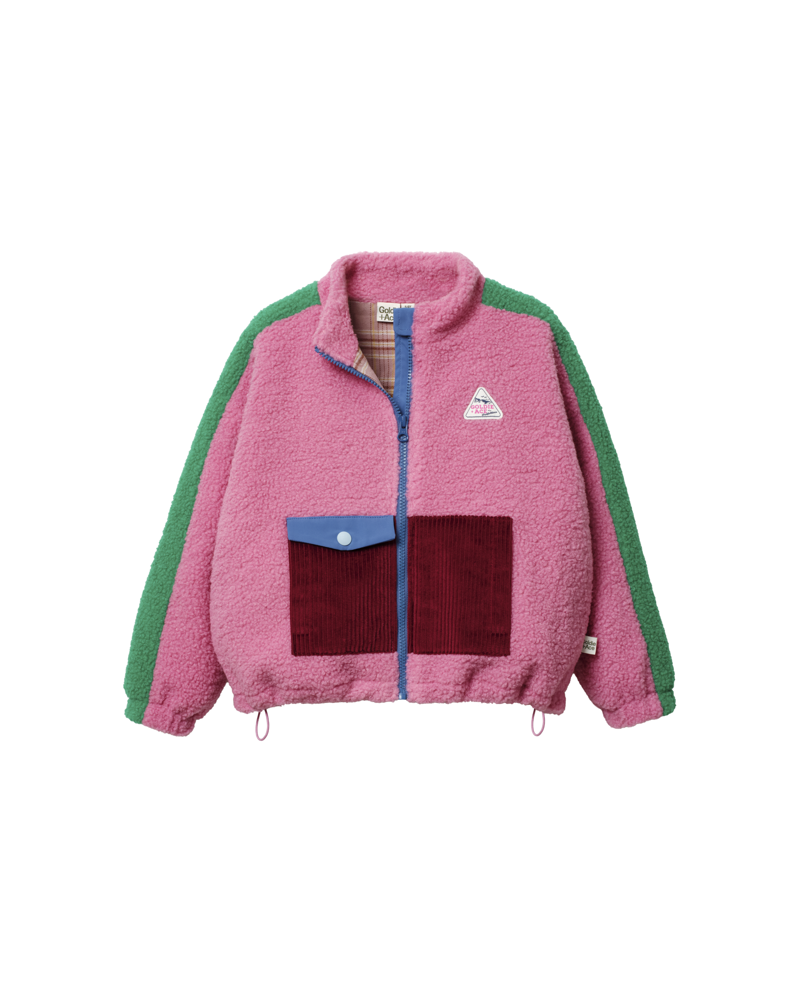 Goldie + Ace retro teddy jacket - pink - Afbeelding 2