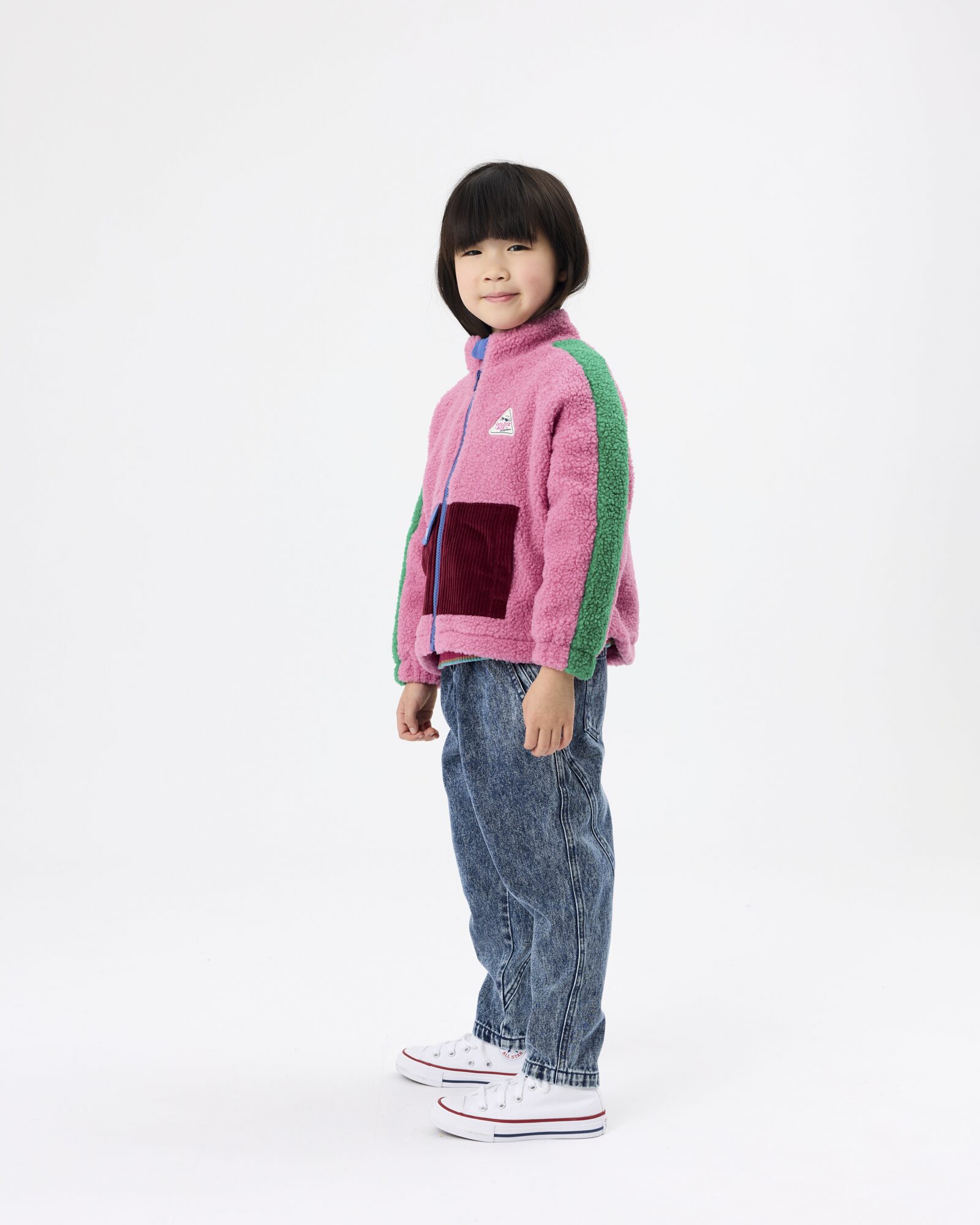Goldie + Ace retro teddy jacket - pink - Afbeelding 6