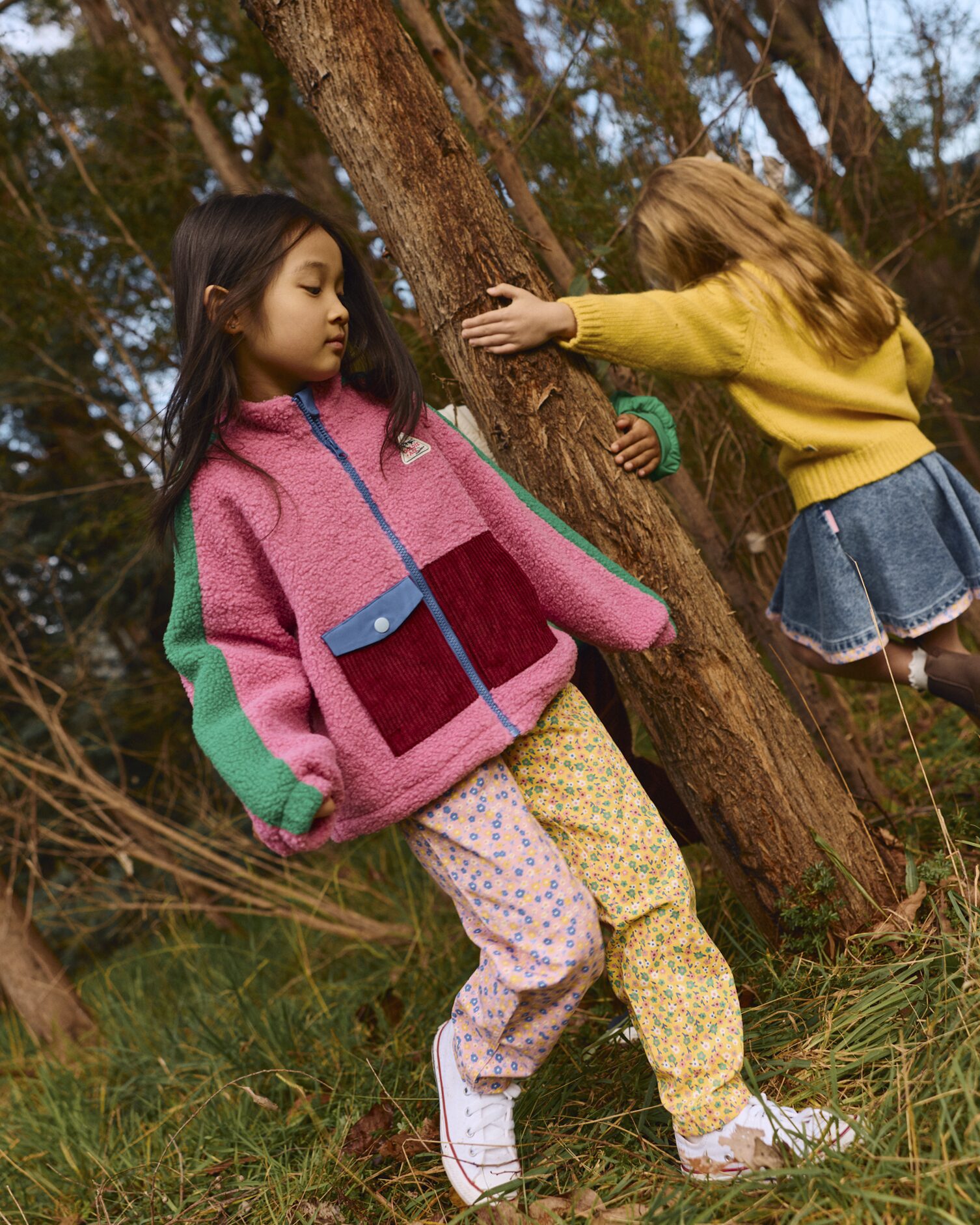Goldie + Ace retro teddy jacket - pink - Afbeelding 7