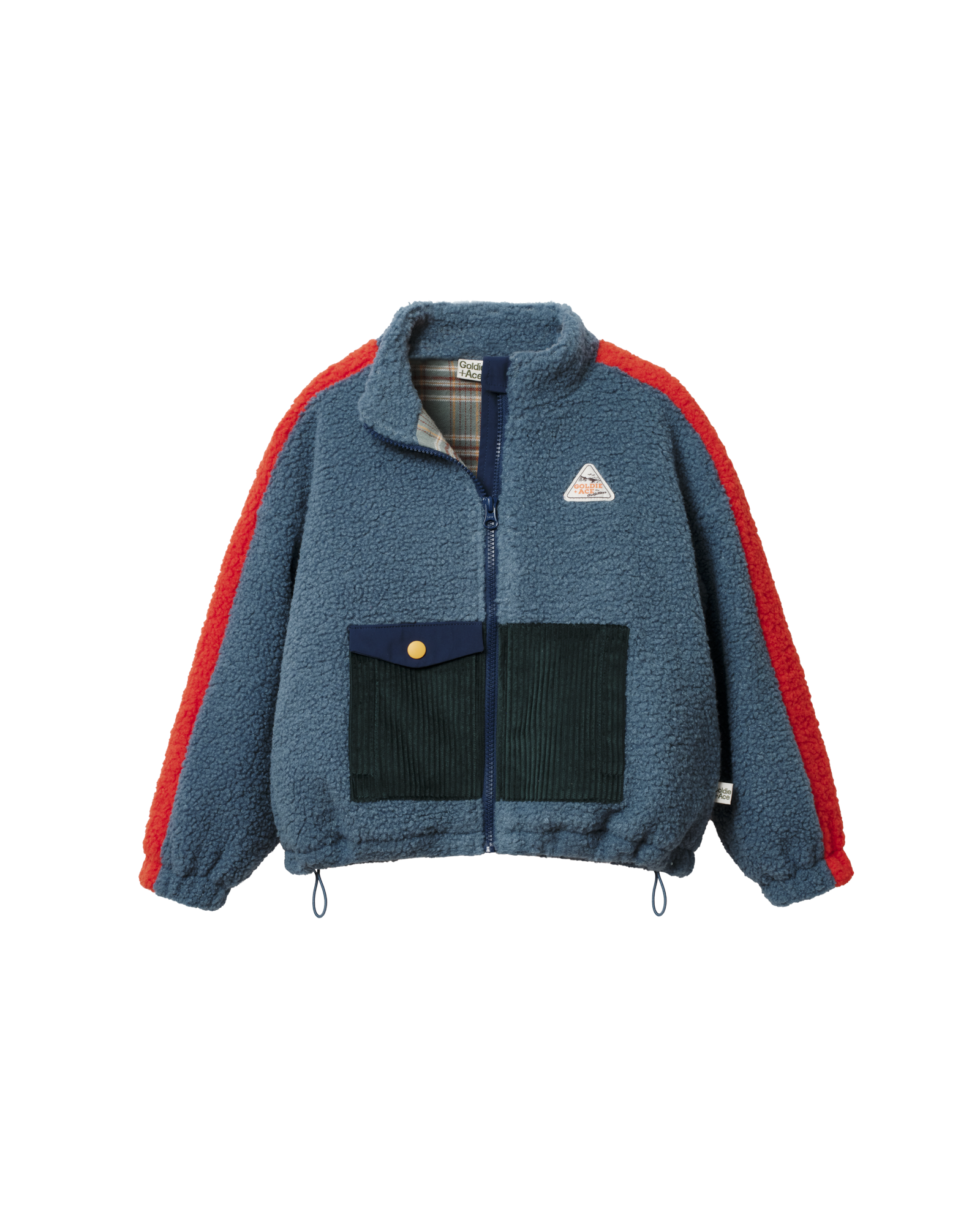 Goldie + Ace retro teddy jacket - blue - Afbeelding 2