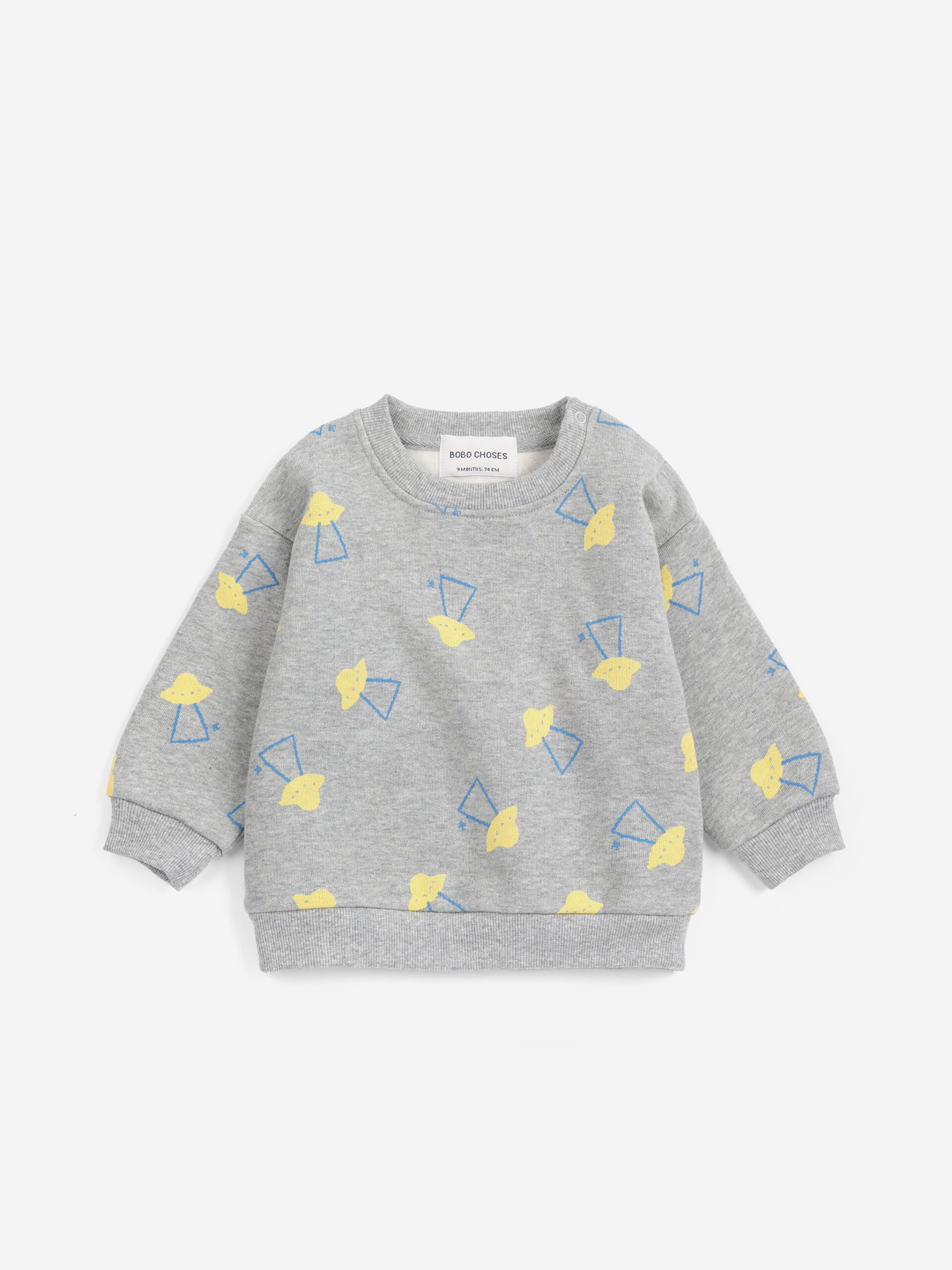 Bobo Choses baby sweatshirt - pixel abduction all over