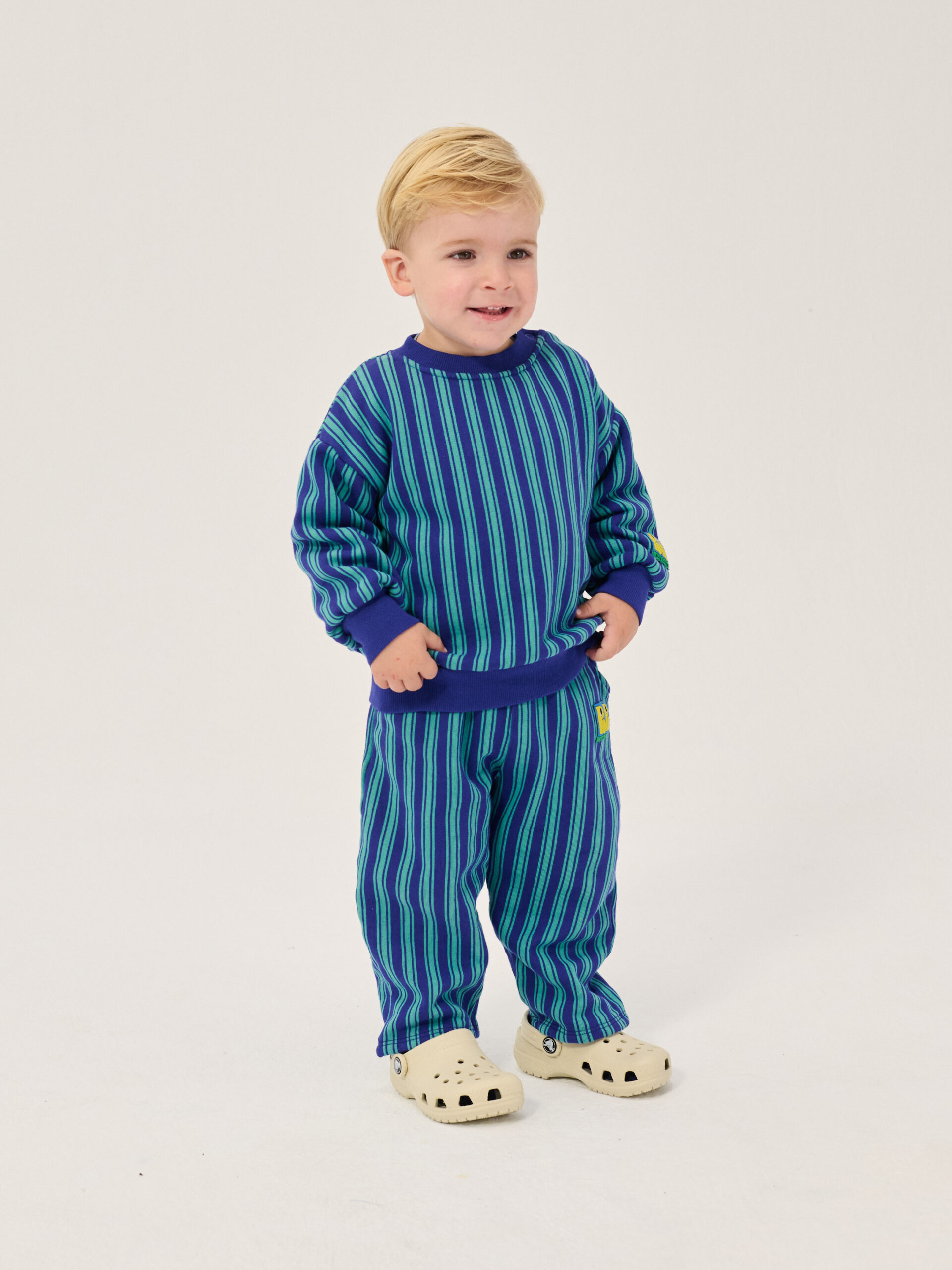 Bobo Choses baby stripes jogging pant - Booo bo choses tag - Afbeelding 4