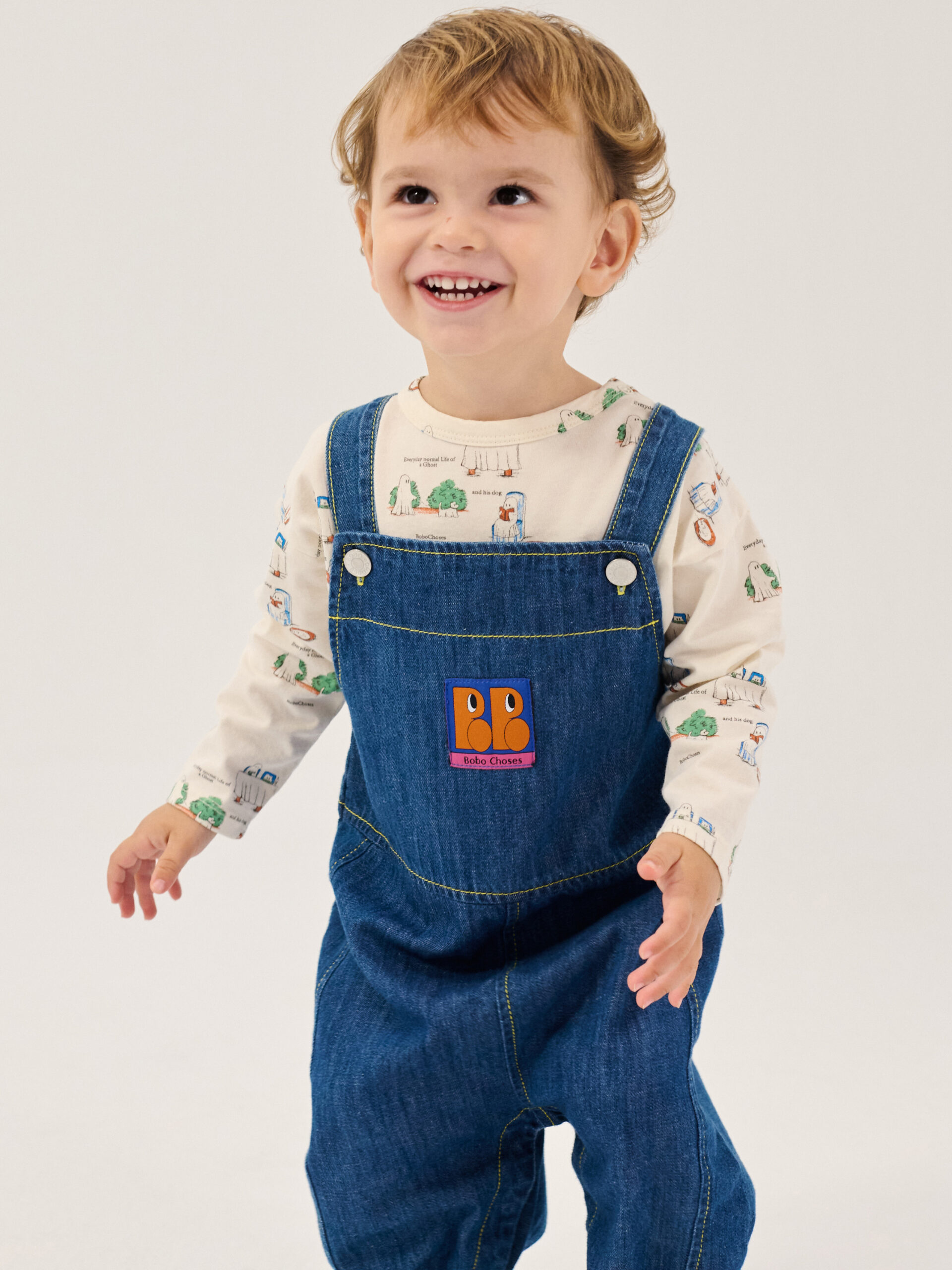 Bobo Choses baby denim overall - Booo bo choses tag - Afbeelding 6