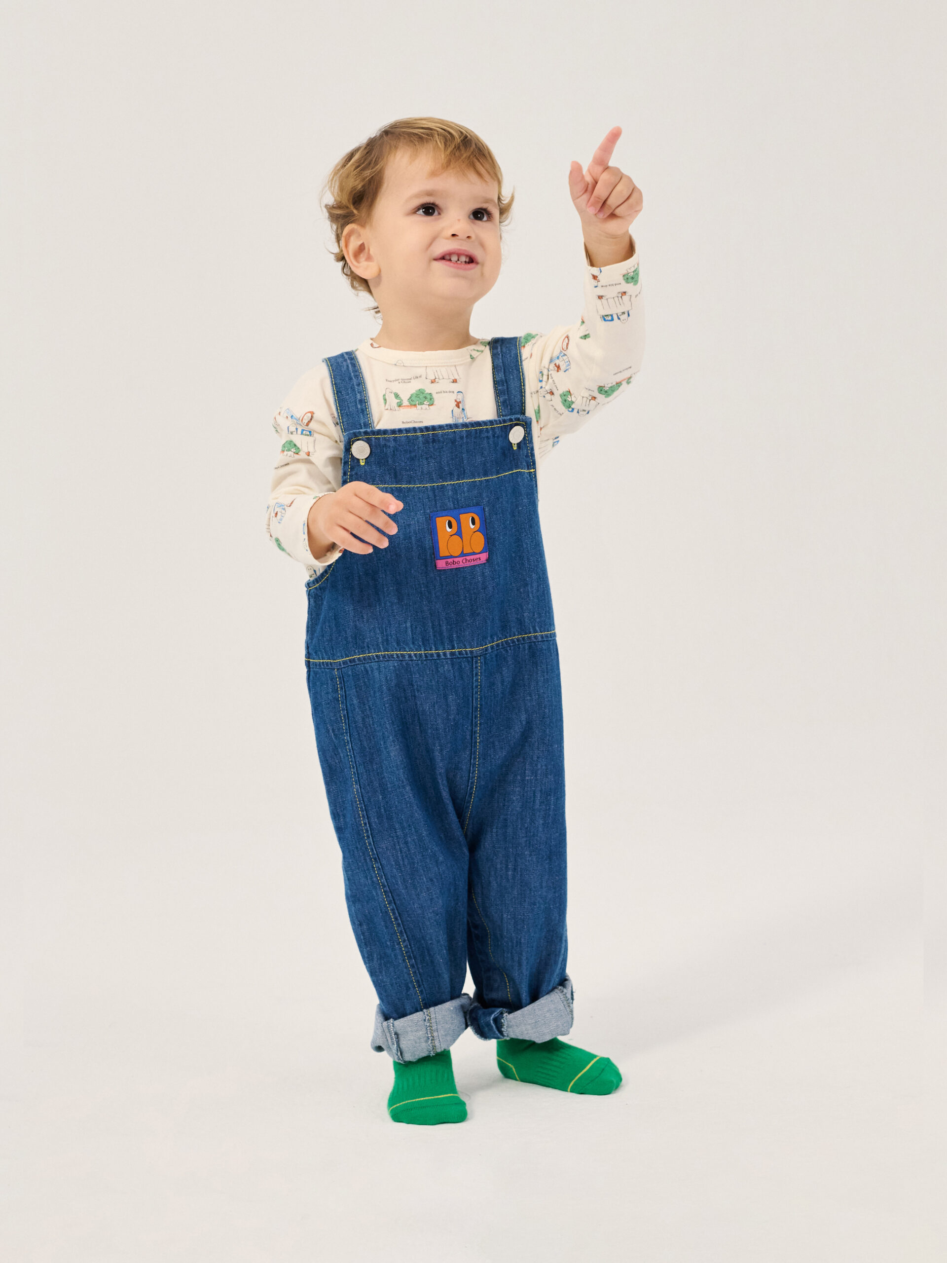 Bobo Choses baby denim overall - Booo bo choses tag - Afbeelding 7