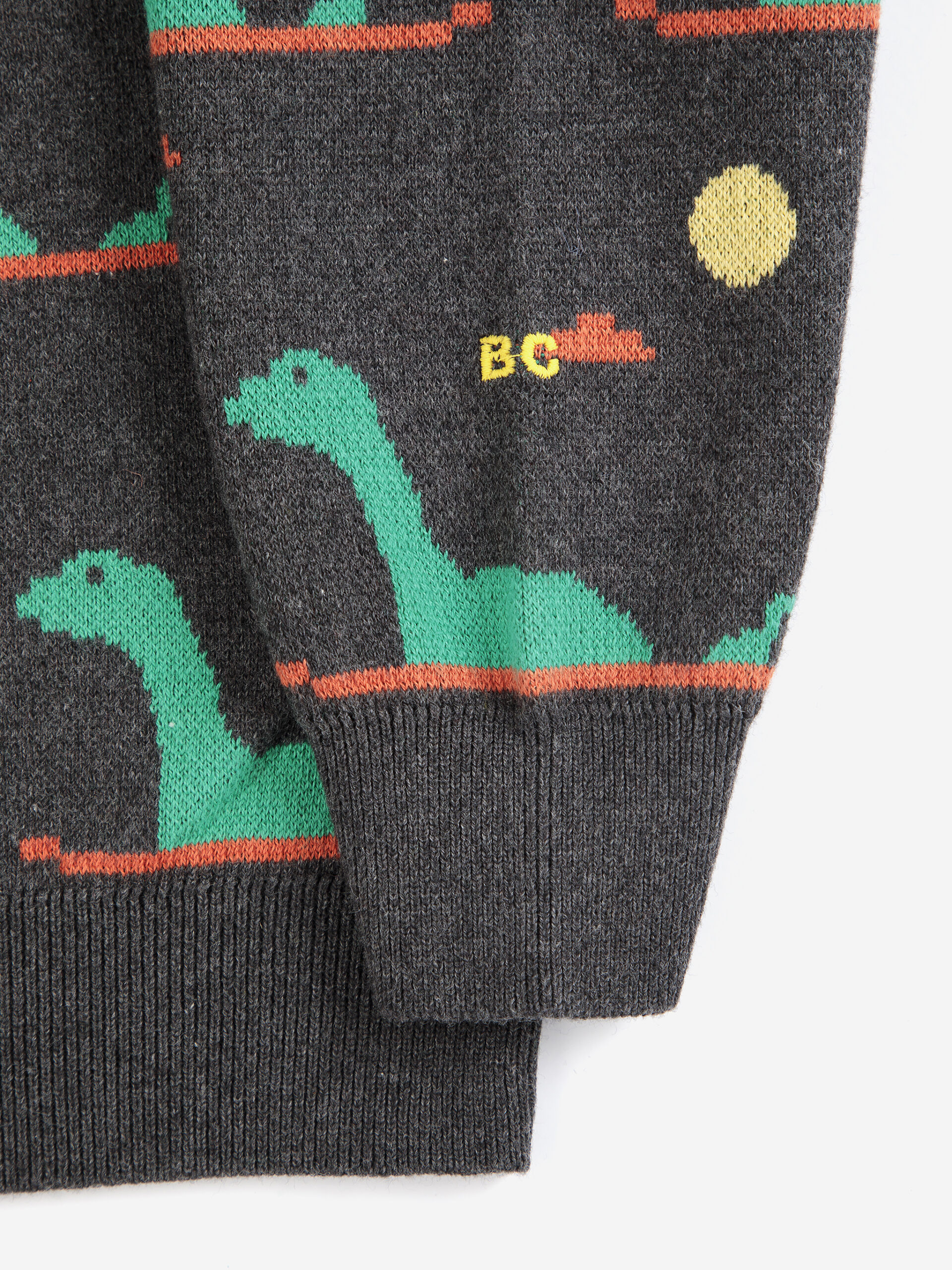 Bobo Choses jacquard jumper - lake monster all over - Afbeelding 2