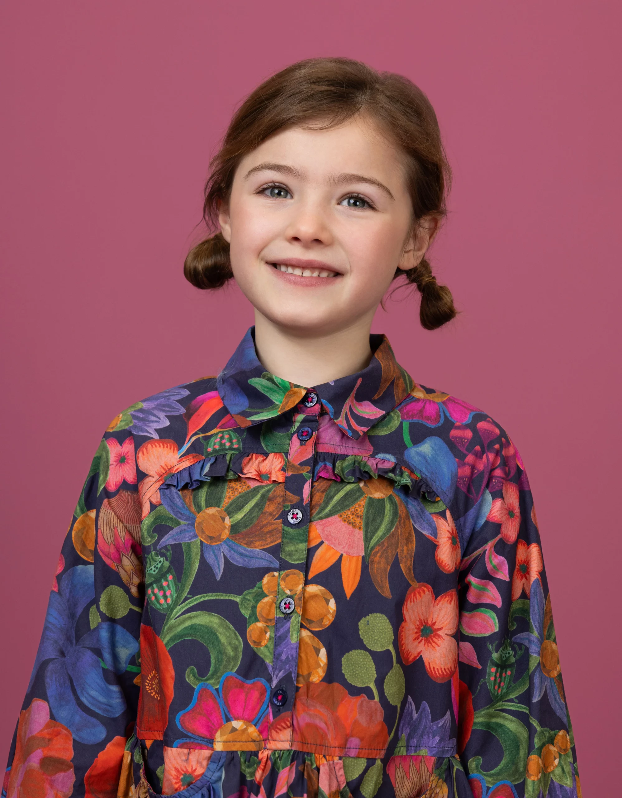 Oilily djuliette dress belle botanique - peacoat - Afbeelding 4