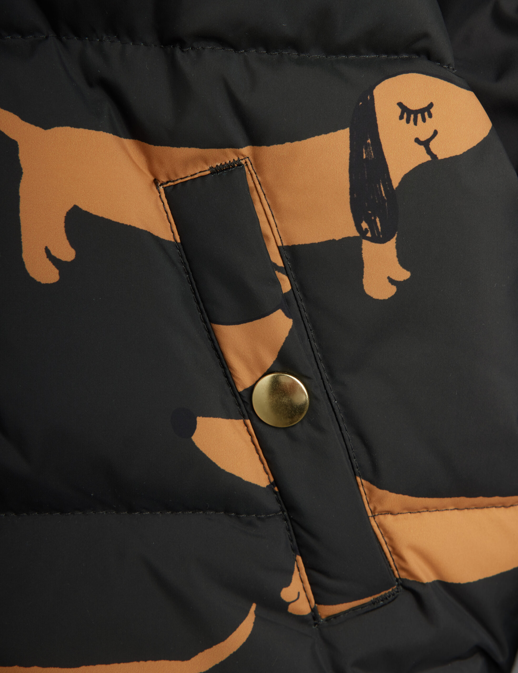 Mini Rodini hooded puffer - dog - Afbeelding 4