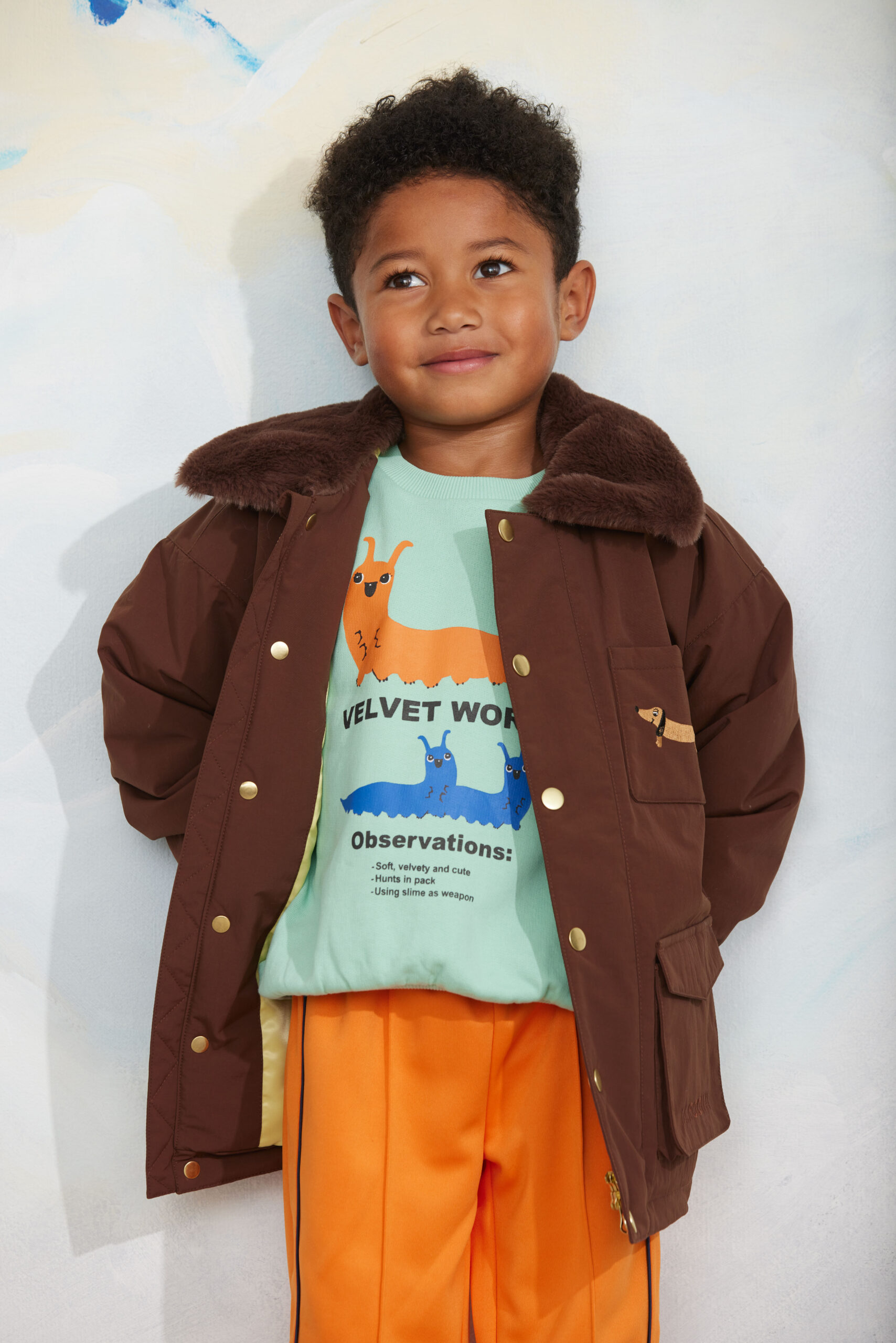 Mini Rodini padded parka with faux fur collar - dog - Afbeelding 5