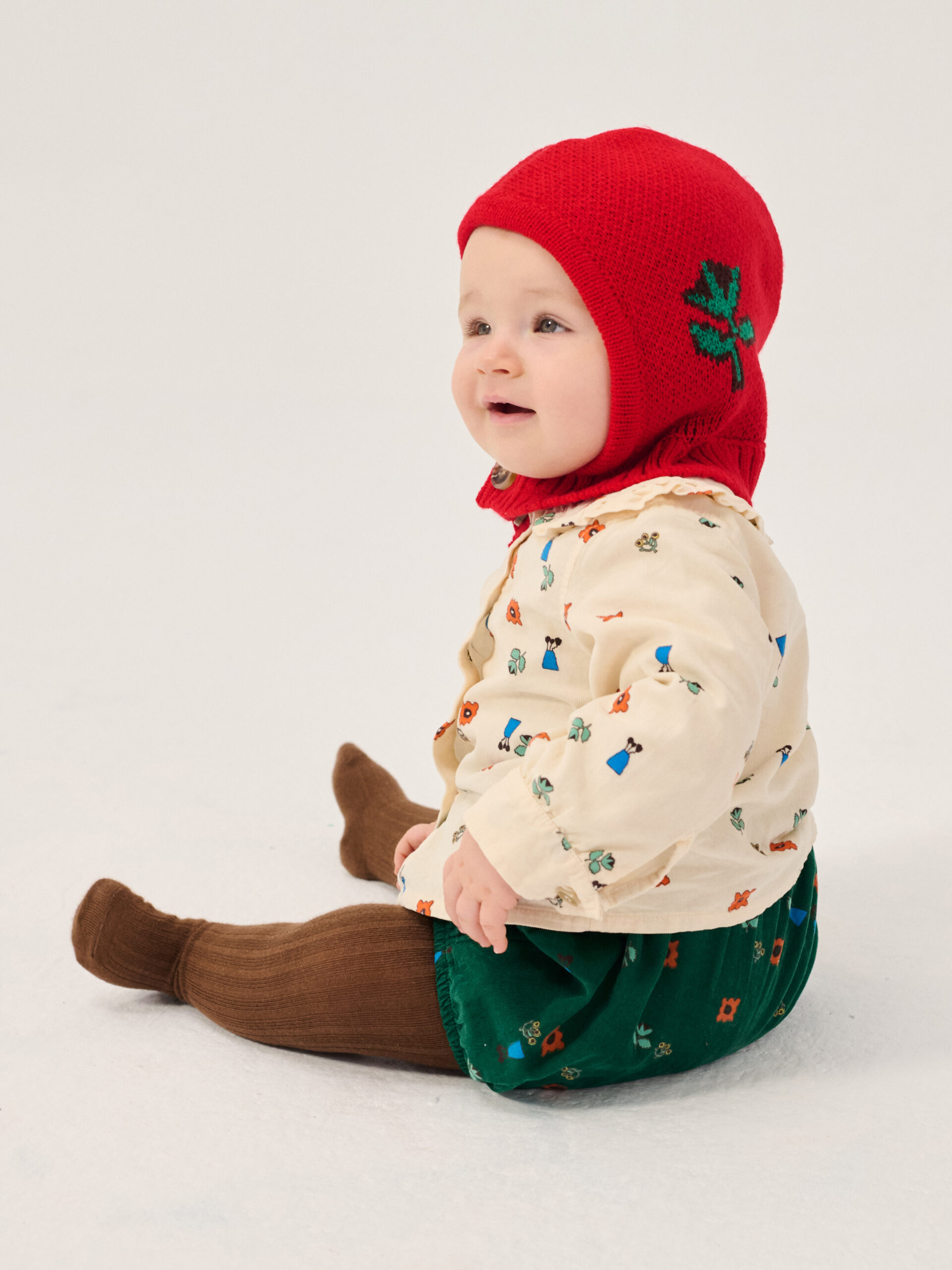 Bobo Choses baby knitted balaclava - blossom - Afbeelding 6