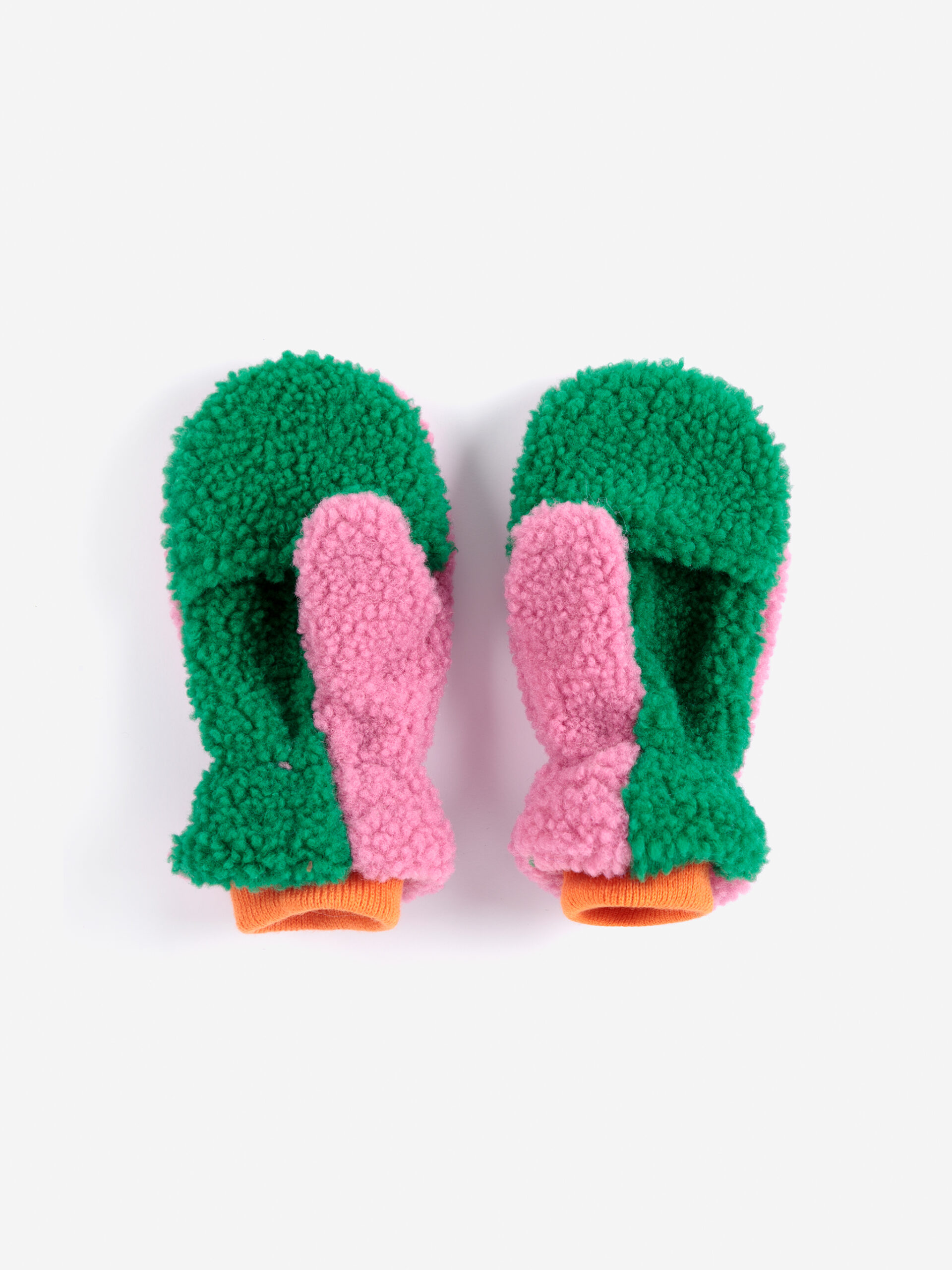 Bobo Choses sheepskin mittens - bobo choses color block