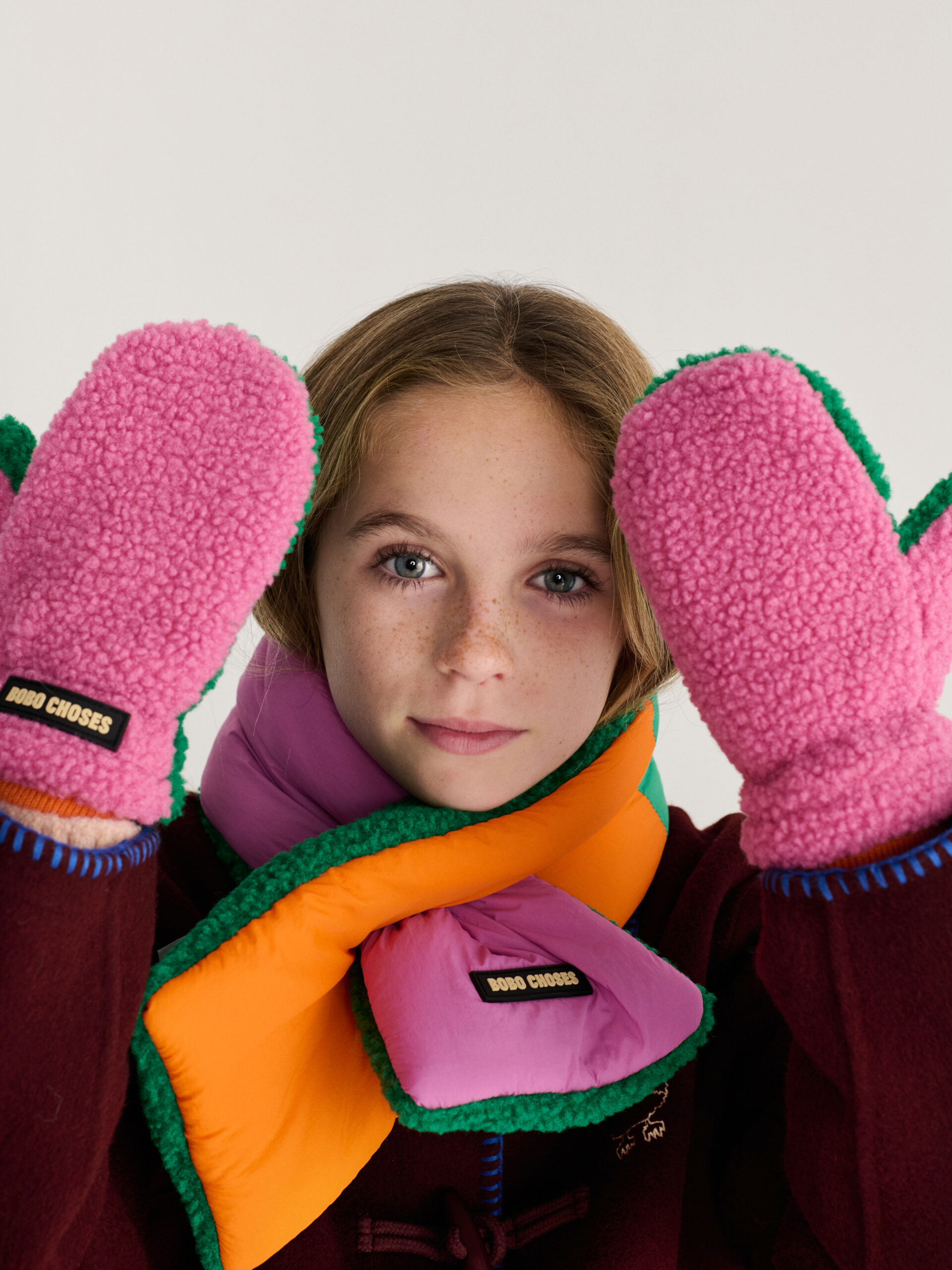 Bobo Choses sheepskin mittens - bobo choses color block - Afbeelding 3