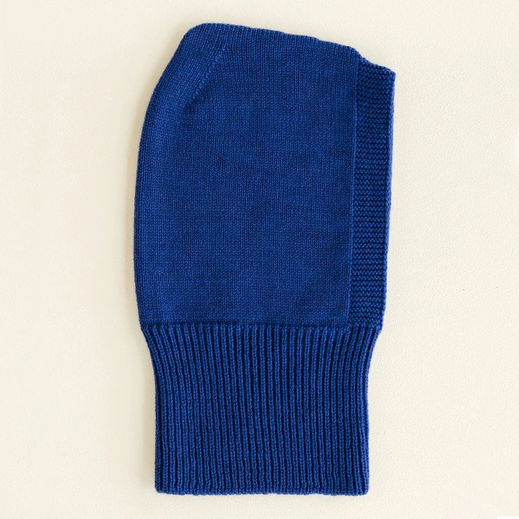 Hvid eddy balaclava - kobalt
