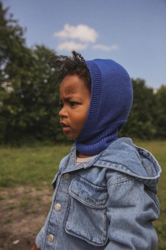 Hvid eddy balaclava - kobalt - Afbeelding 4