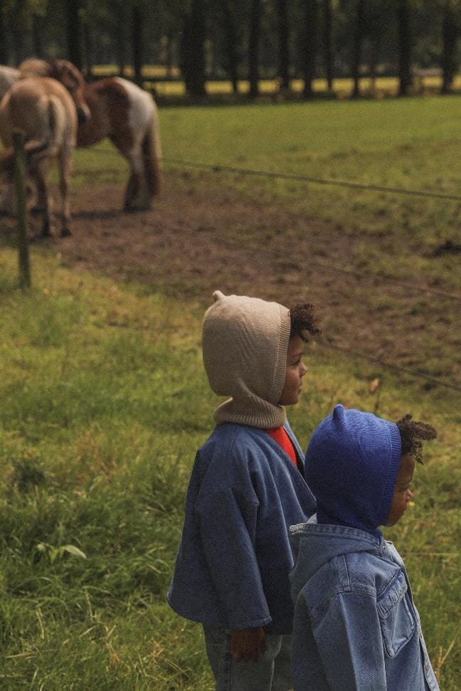 Hvid eddy balaclava - kobalt - Afbeelding 5