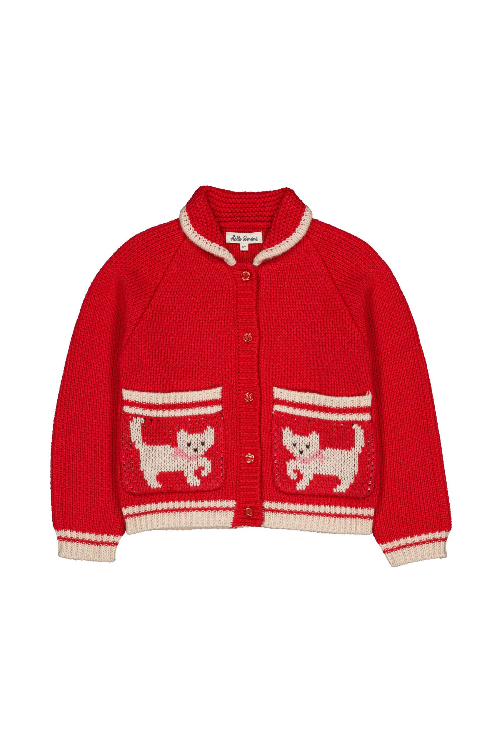 Hello Simone grizzly cardigan - kitty cherry