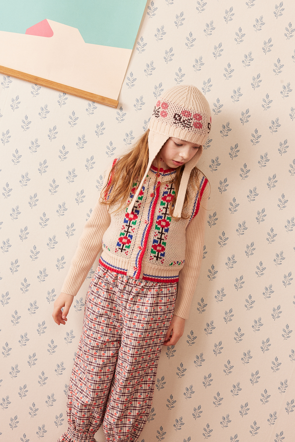 Hello Simone polly vest - flower ecru - Afbeelding 3