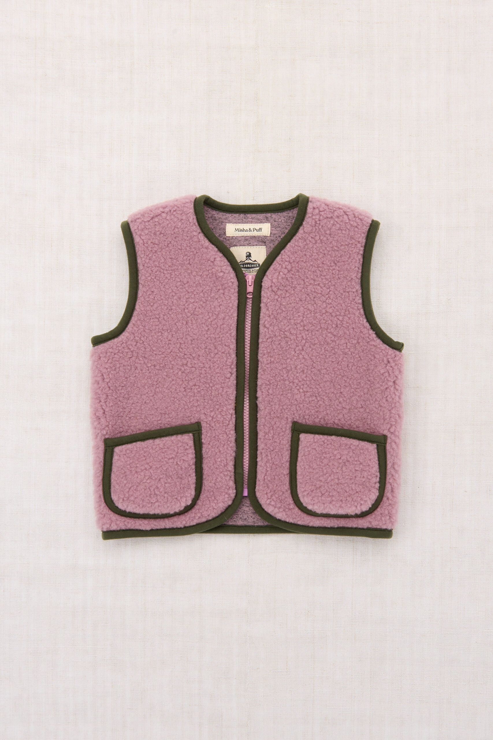 Misha & Puff X Coldbreaker pepitko vest - venetian pink