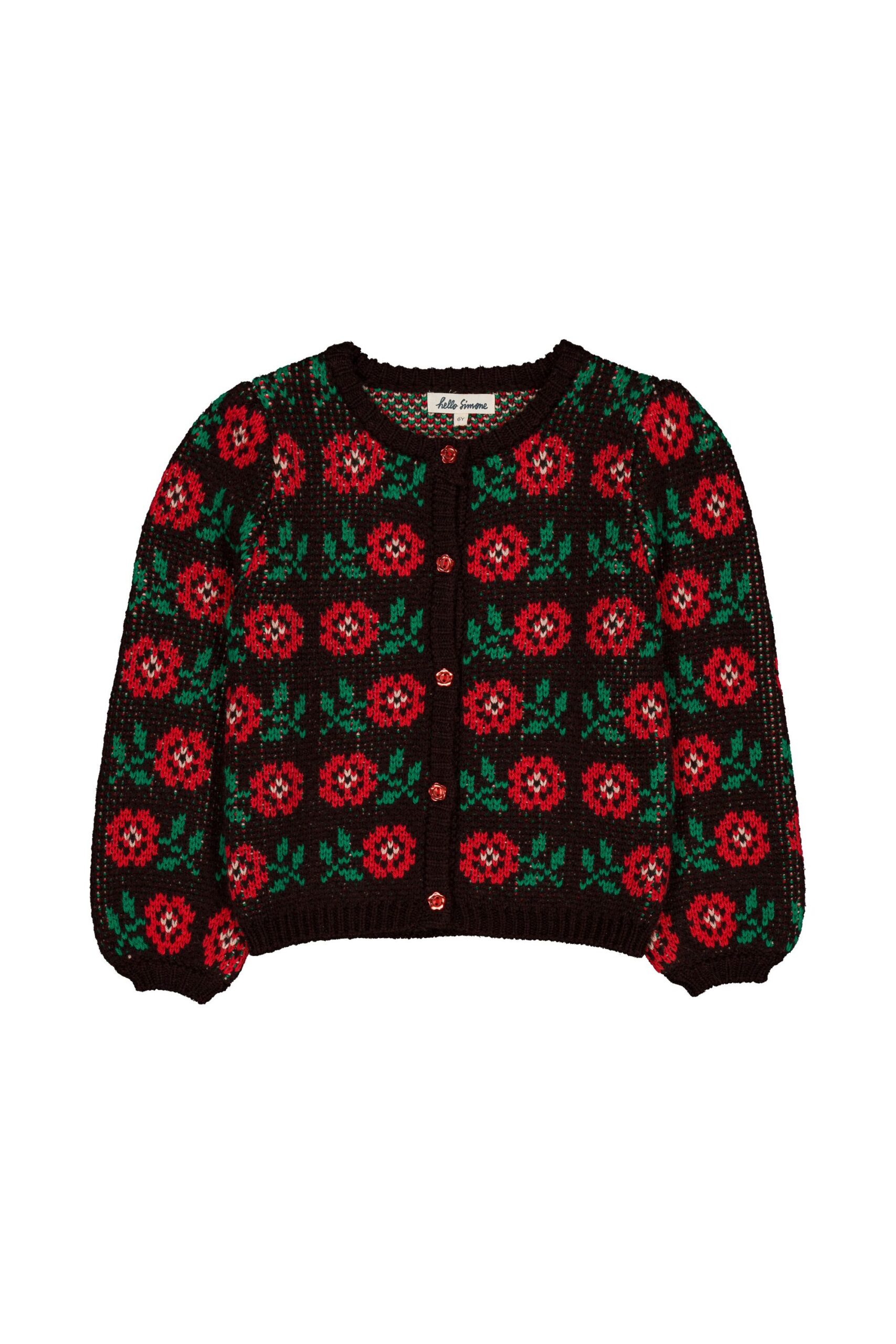 Hello Simone lison cardigan - poppy