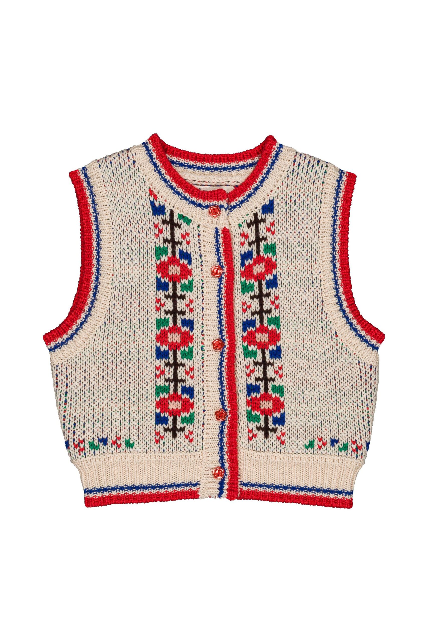 Hello Simone polly vest - flower ecru - Afbeelding 2
