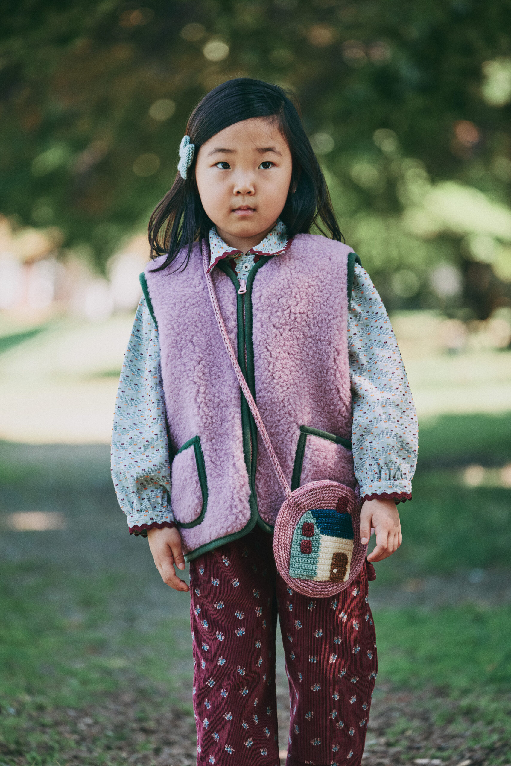 Misha & Puff X Coldbreaker pepitko vest - venetian pink - Afbeelding 2