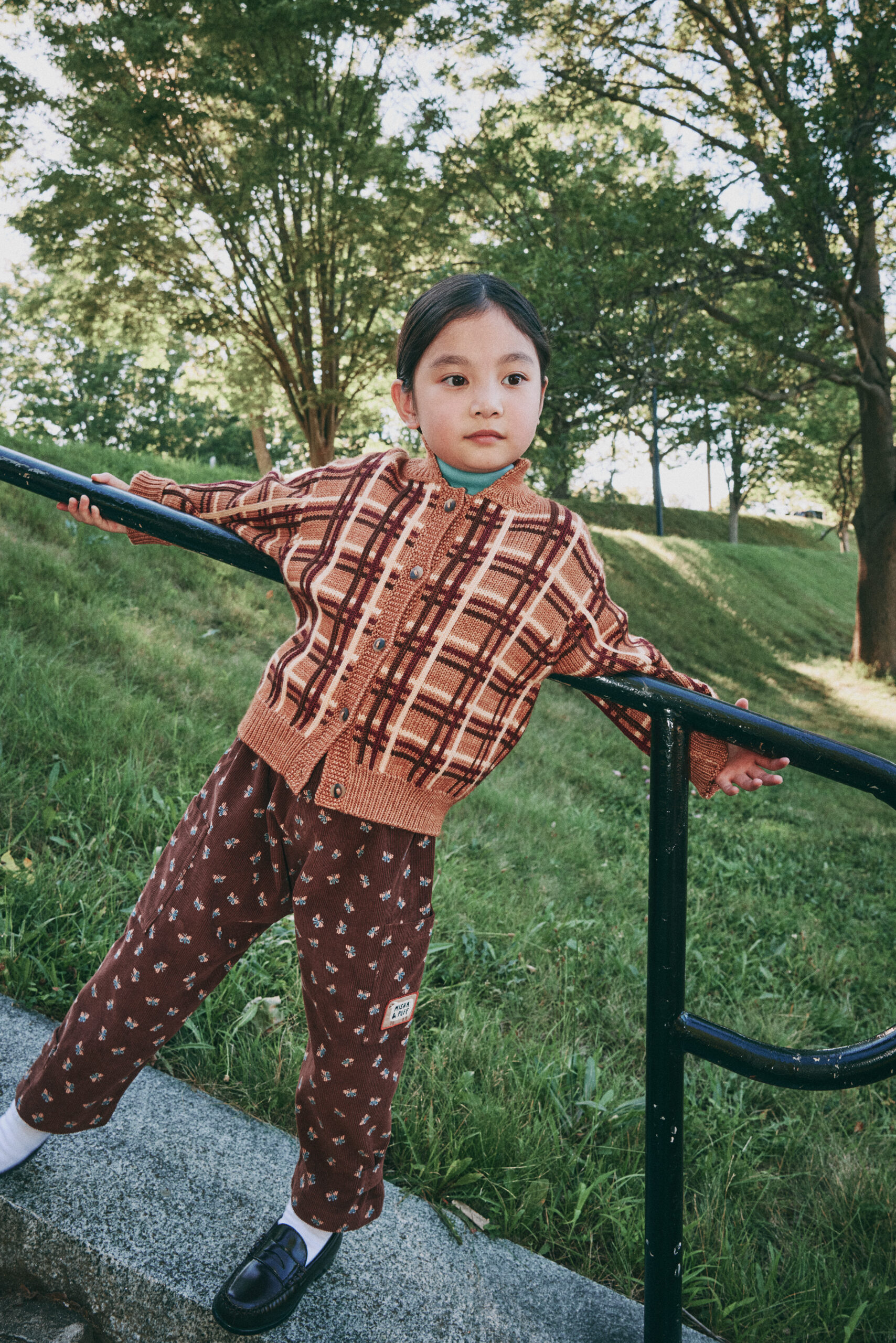 Misha & Puff corduroy yoshi pant - dark roast mariposa - Afbeelding 4