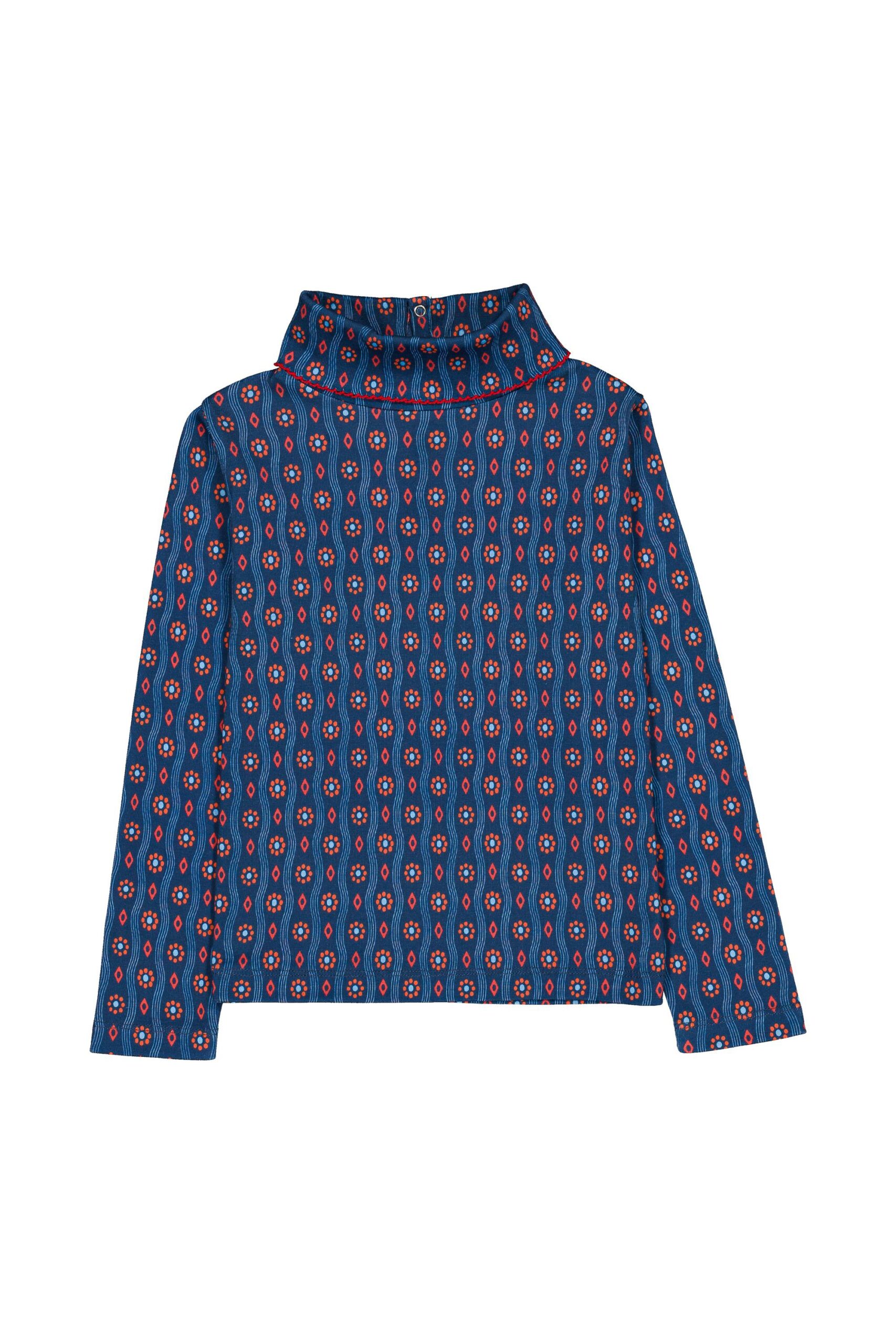 Hello Simone twiggy turtleneck - wavy navy