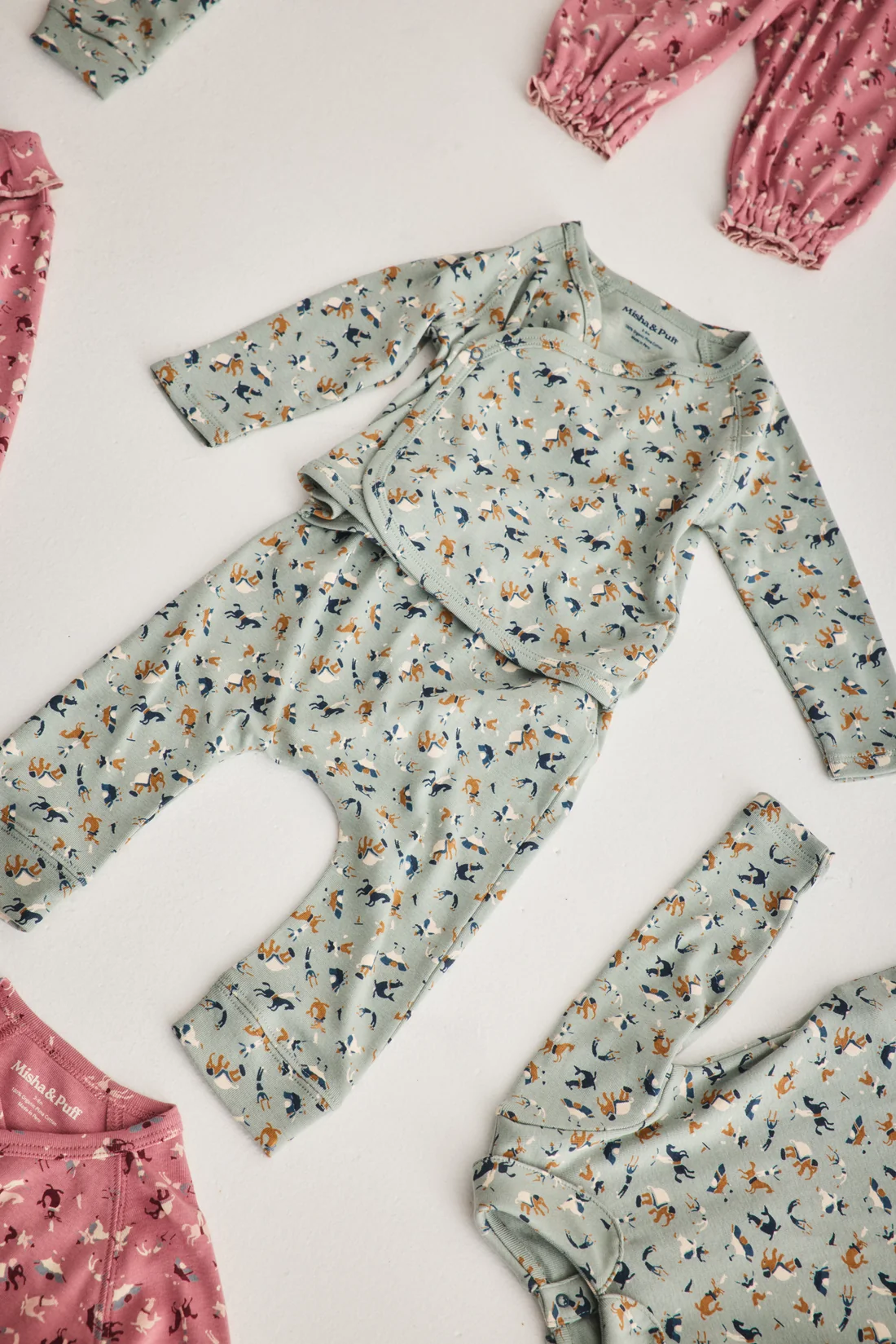 Misha & Puff baby wrap set - onsen circus
