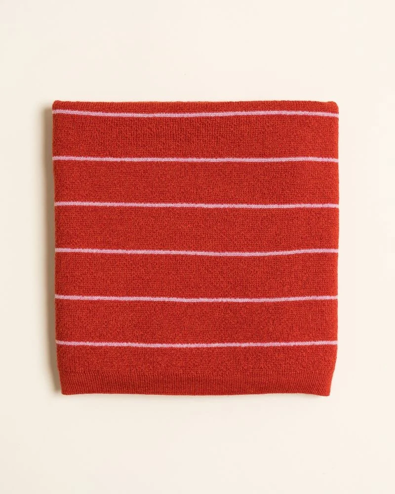 Hvid harry blanket - red/cotton candy
