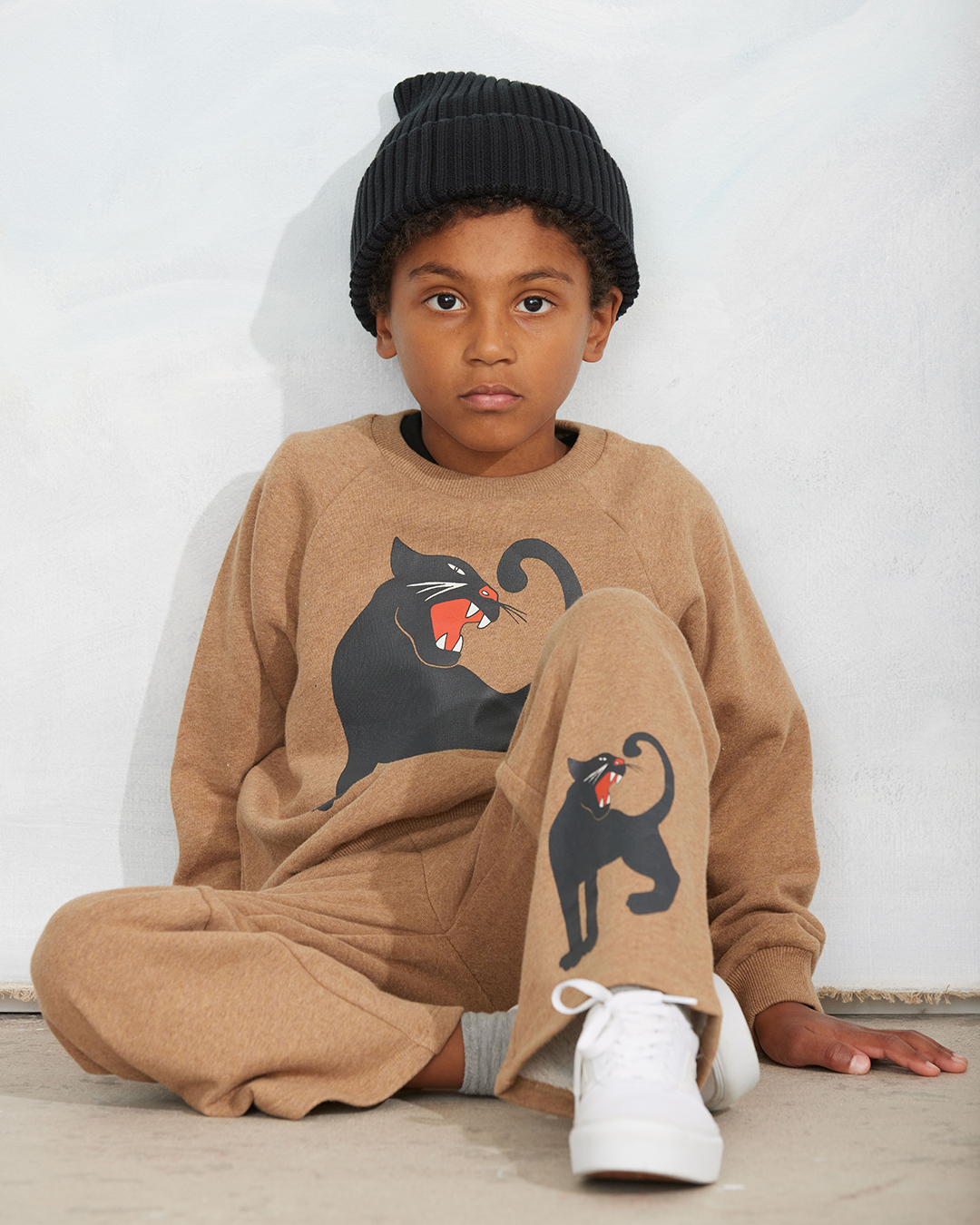 Mini Rodini sweatshirt - panther melange - Afbeelding 3