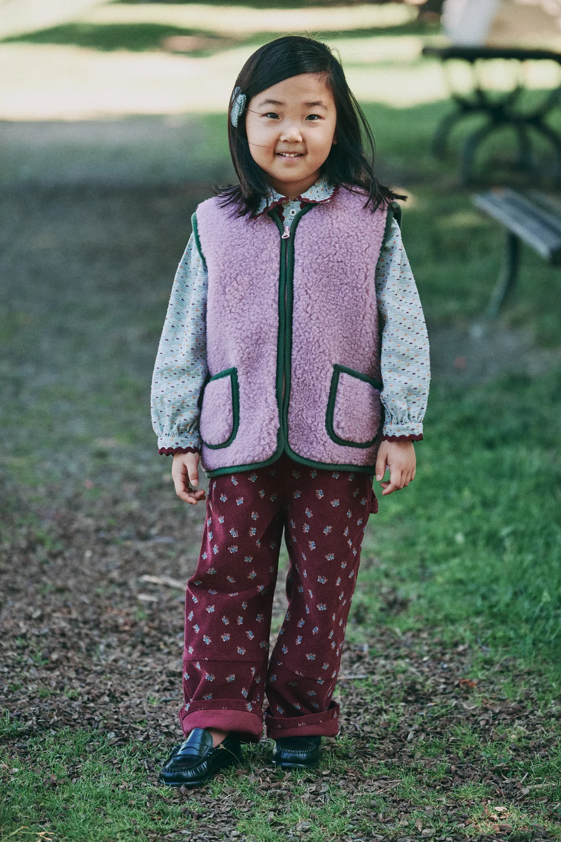 Misha & Puff X Coldbreaker pepitko vest - venetian pink - Afbeelding 4
