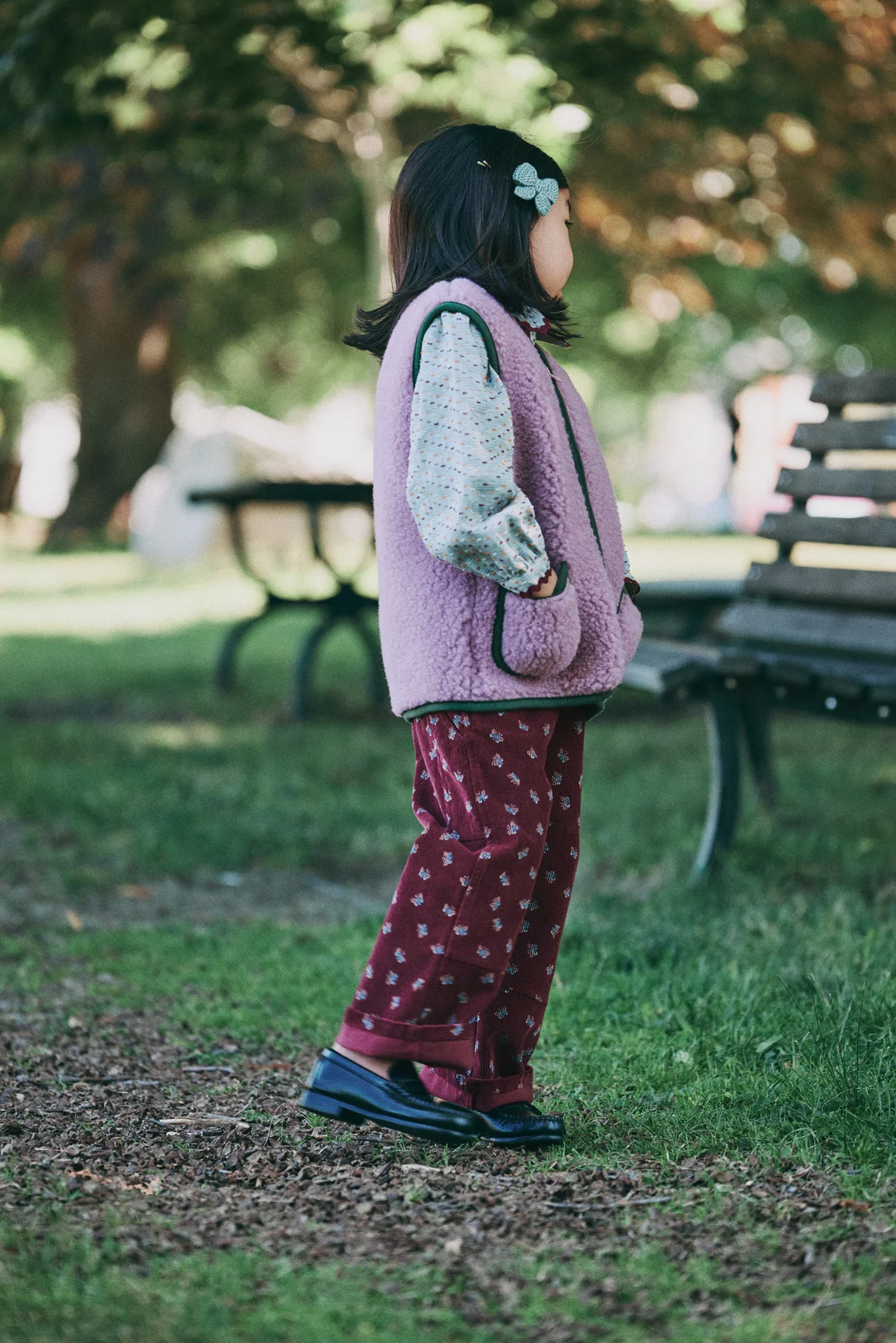 Misha & Puff X Coldbreaker pepitko vest - venetian pink - Afbeelding 3