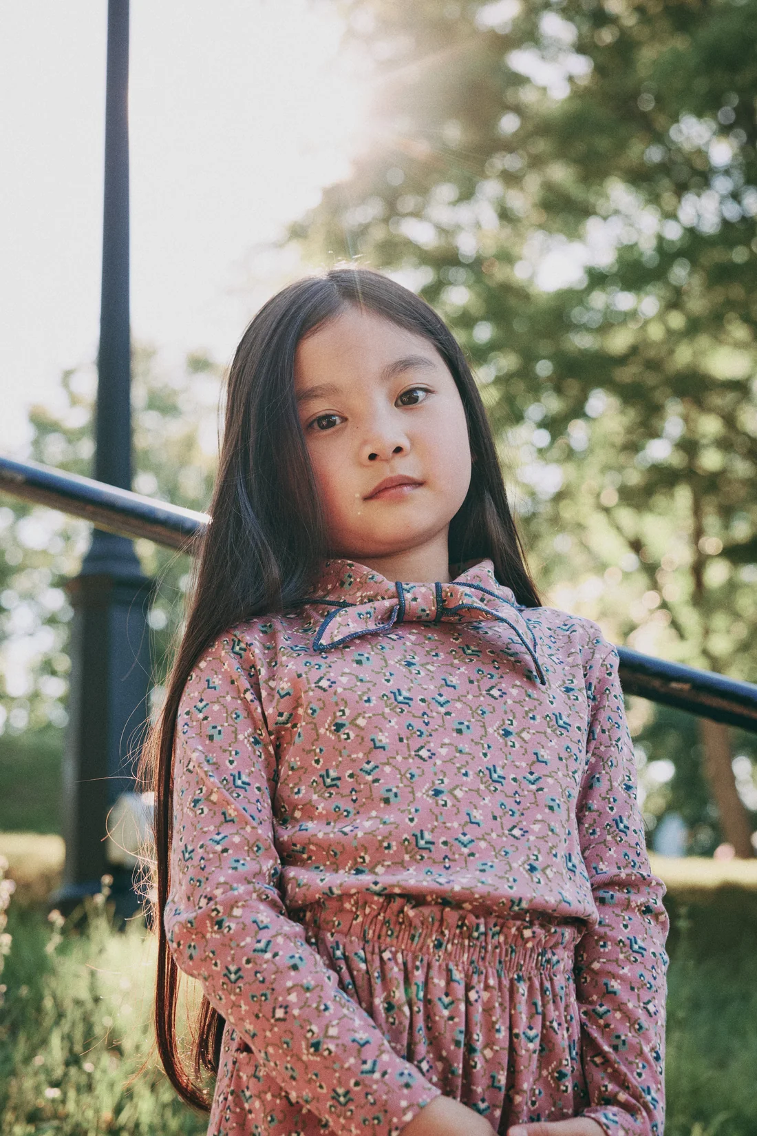 Misha & Puff scout top - antique rose millefleurs